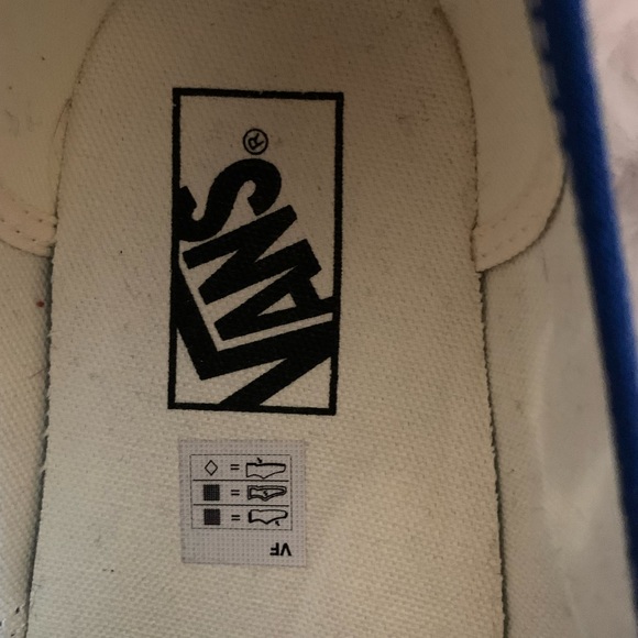 VANS MENS unisex Authentic Lightning Blue Canvas low sneakers size 8.5 L… - Picture 2 of 11